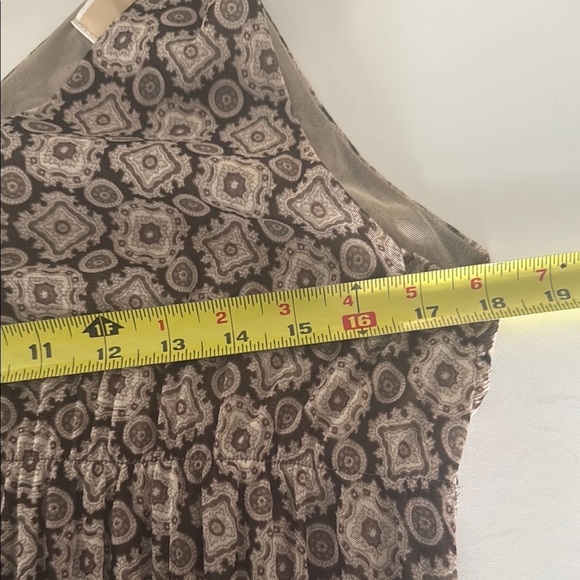 Micheal Kors Brown & Cream Patterned Dress - Picture 8 of 10